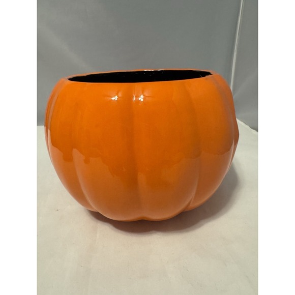 Bath & Body Works Jack O Lantern‎ 3 Wick Candle Holder Lg Harry Slatkin 2011 - Picture 5 of 6